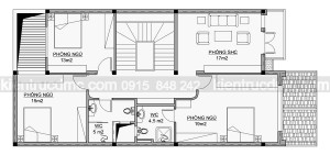 Thiết kế biệt thự phố 3 tầng hiện đại mặt tiền 8m đẳng cấp