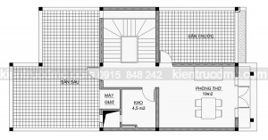 Thiết kế biệt thự phố 3 tầng hiện đại mặt tiền 8m lịch sự