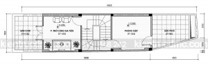 Thiết kế nhà phố 5 tầng mặt tiền hẹp 3,62m