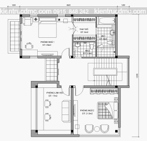 Thiết kế biệt thự 4 tầng đẹp hiện đạii