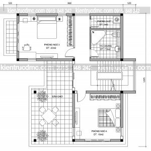 Thiết kế biệt thự 4 tầng đẹp hiện đại sang trọng