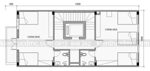 Thiết kế nhà phố 7 tầng phong cách làm nhà nghỉ