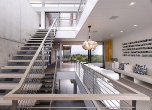 ngoi nha hinh boong tau o bo bien