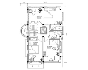 Thiết kế biệt thự hiện đại trên đất 165m2