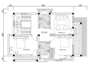Thiết kế biệt thự trên đất 199m2