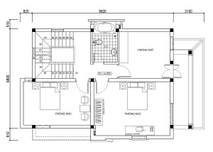 Thiết kế biệt thự trên đất 199m2