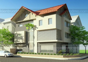 Phối cảnh 3 - Thiết kế nhà vườn hiện đại đẹp phong cách