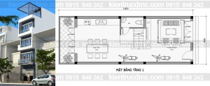 Thiết kế nhà phố, nhà ống 5 tầng hiện đại