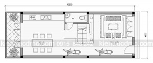 Thiết kế nhà phố diệ tích 56,25m2