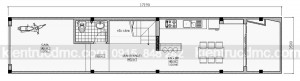Thiết kế nhà phố 4 tầng mặt tiền hẹp