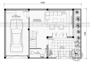 Thiết kế Biệt thự phố 4 tầng phong cách hiện đại.