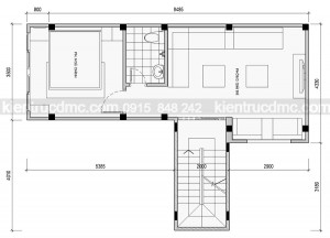 Thiết kế cải tạo nhà phố nhỏ 43m2