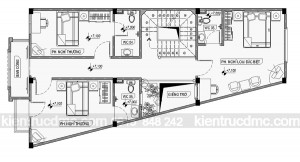 Thiết kế nhà phố, nhà ống 5 tầng hiện đại