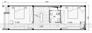 Thiết kế nhà phố 50m2 mặt tiền 4m