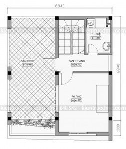 Thiết kế nhà phố 3 tầng hiện đại