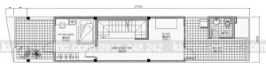 Thiết kế nhà lô phố 4 tầng mặt tiền hẹp.