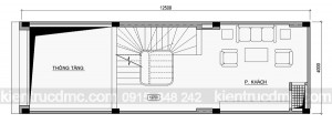 Thiết kế nhà phố 50m2 mặt tiền 4m