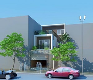 Đại diện - Thiết kế nhà phố 3 tầng đẹp kết hợp kinh doanh