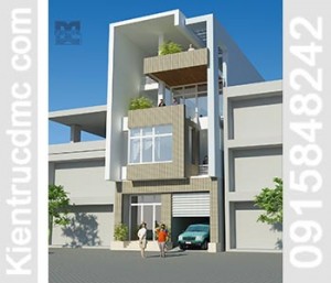 Thiết kế biệt thự phố trên đất 156m2