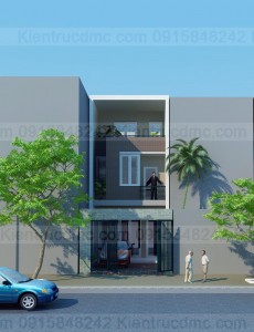 Thiết kế nhà phố trên đất 96m2