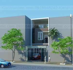 Thiết kế nhà phố trên đất 96m2
