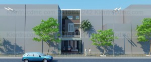 Thiết kế nhà phố trên đất 96m2