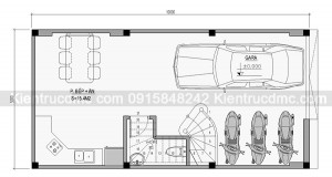 Thiết kế nhà phố 5 tầng diện tích 50m2