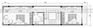 Thiết kế nhà ống 4 tầng mặt tiền 4m.