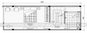 Thiết kế nhà ống nhỏ diện tích 33m2.