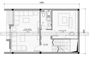 Thiết kế nhà ống 4 tầng diện tích 94,5m2.