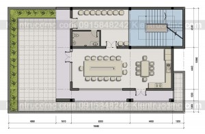 Thiết kế trụ sở văn phòng làm việc Phú Mỹ Thành.