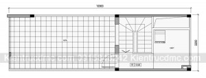 Thiết kế nhà ống nhỏ diện tích 33m2.