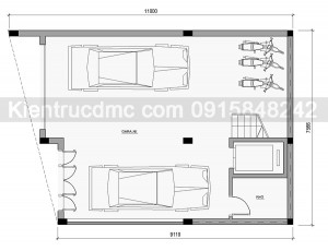 Thiết kế nhà phố 7 tầng mặt tiền chéo: