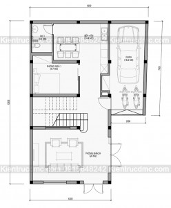 Thiết kế nhà phố 3 tầng 2 mặt tiền