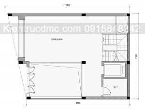 Thiết kế nhà phố 7 tầng mặt tiền chéo: