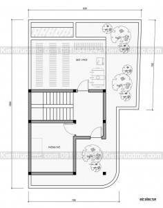 Thiết kế nhà phố 3 tầng 2 mặt tiền