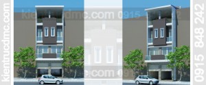 Thiết kế nhà phố ghép