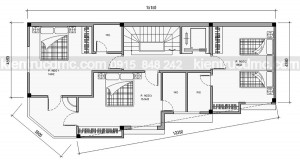Thiết kế nhà phố căn góc 2 mặt tiền đất méo