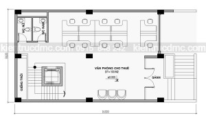 Thiết kế nhà phố làm trụ sở văn phòng công ty