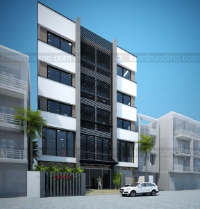 Thiết kế trụ sở văn phòng làm việc 5 tầng