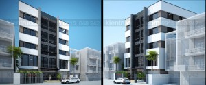 Thiết kế trụ sở văn phòng làm việc 5 tầng