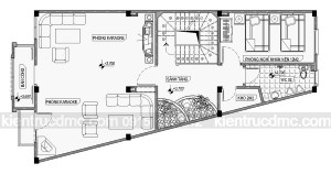 Thiết kế nhà nghỉ đông anh - thiết kế nhà phố 5 tầng