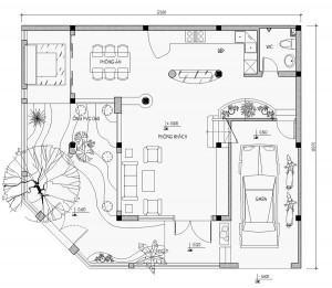 Thiết kế biệt thự Mỹ Đình 3 tầng