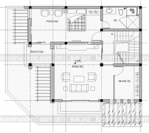 Thiết kế biệt thự Mỹ Đình 3 tầng