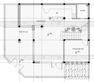 Thiết kế biệt thự Mỹ Đình 3 tầng