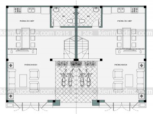 Thiết kế nhà phố 3 tầng ghép đôi