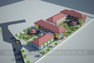 Phối cảnh thiết kế trường mầm non