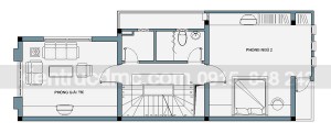 Thiết kế nhà phố 2 mặt tiền kết hợp kinh doanh