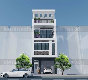 Thiết kế nhà phố 4 tầng diện tích 50m2