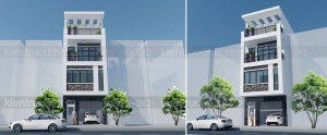Thiết kế nhà phố 4 tầng diện tích 50m2
